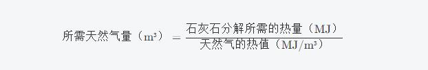 天然气烧石灰多少方烧一吨